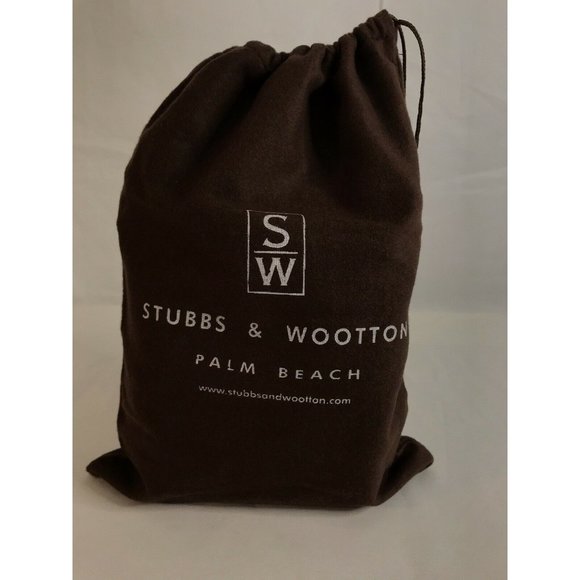 Stubbs Wootton Dust Bag Storage Pouch Brown White 9" x 13" - Picture 6 of 6